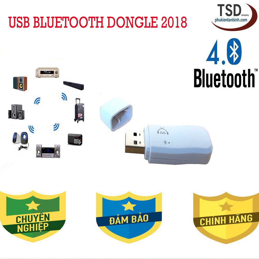 USB Bluetooth Music Dongle V4.0 ( Biến loa thường thành loa Bluetooth )Loai 1 - TN167