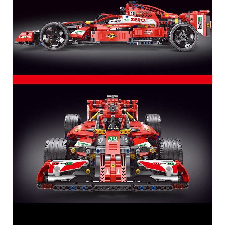 Đồ chơi Lắp ráp Mô hình siêu  Xe công thức T2018 Formula Car 1:10