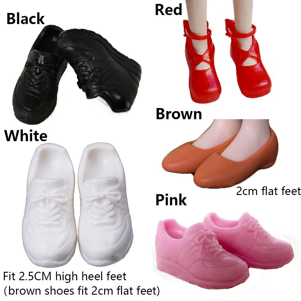 Đôi giày thể thao mini thời trang cho búp bê tỉ lệ 1:6 2/2.5CM