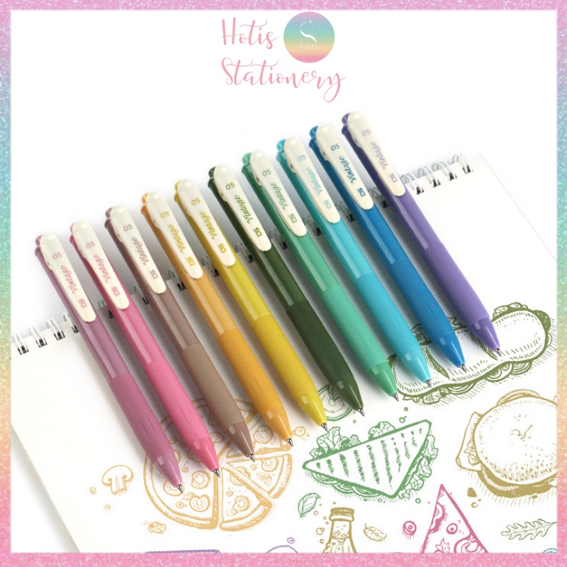 [HOTIS] Bút gel vintage Light Retro Gel Pen 0.5mm - 20 màu