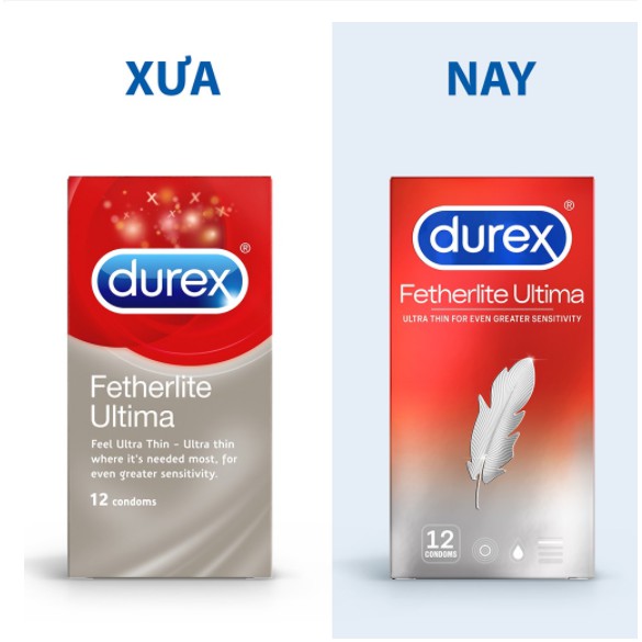 [Giảm giá ]Bao Cao Su SIÊU MỎNG Durex Fetherlite Ultima - 12 cái