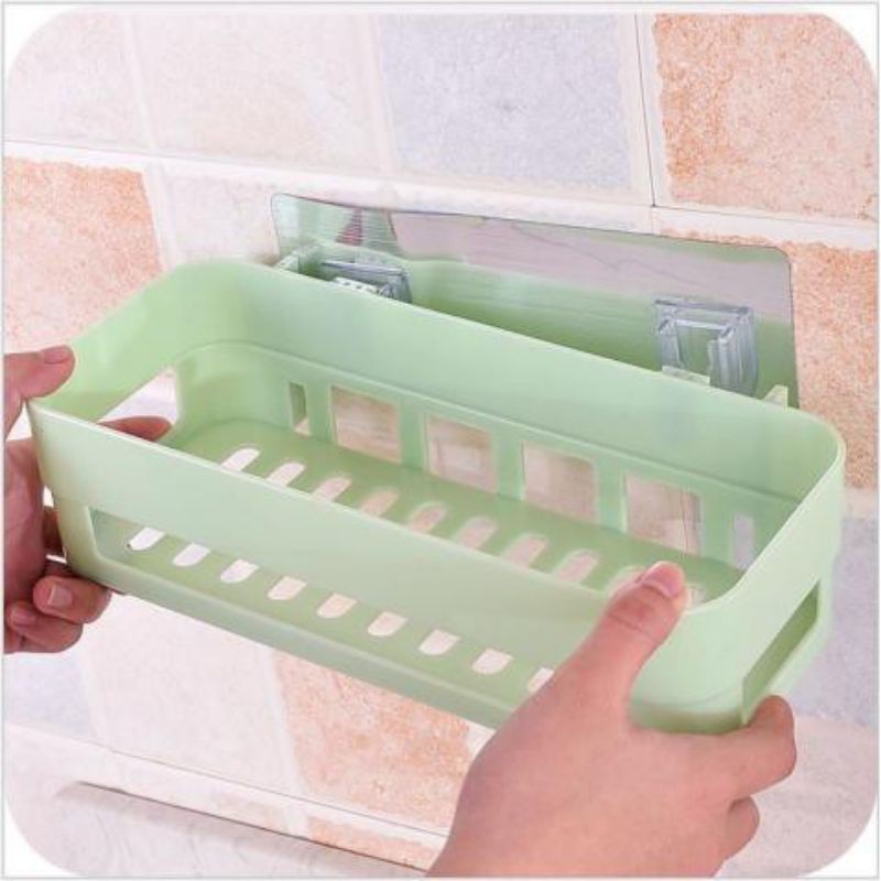 KỆ,GIÁ NHỰA ĐỂ ĐỒ DÁN CƯỜNG LỰC HÌNH CHỮ NHẬT