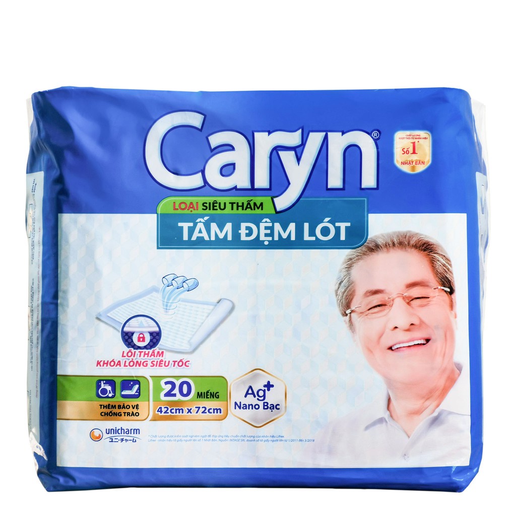 Tã Bỉm Người Lớn Caryn Quần Dán Tấm Lót Đủ Size