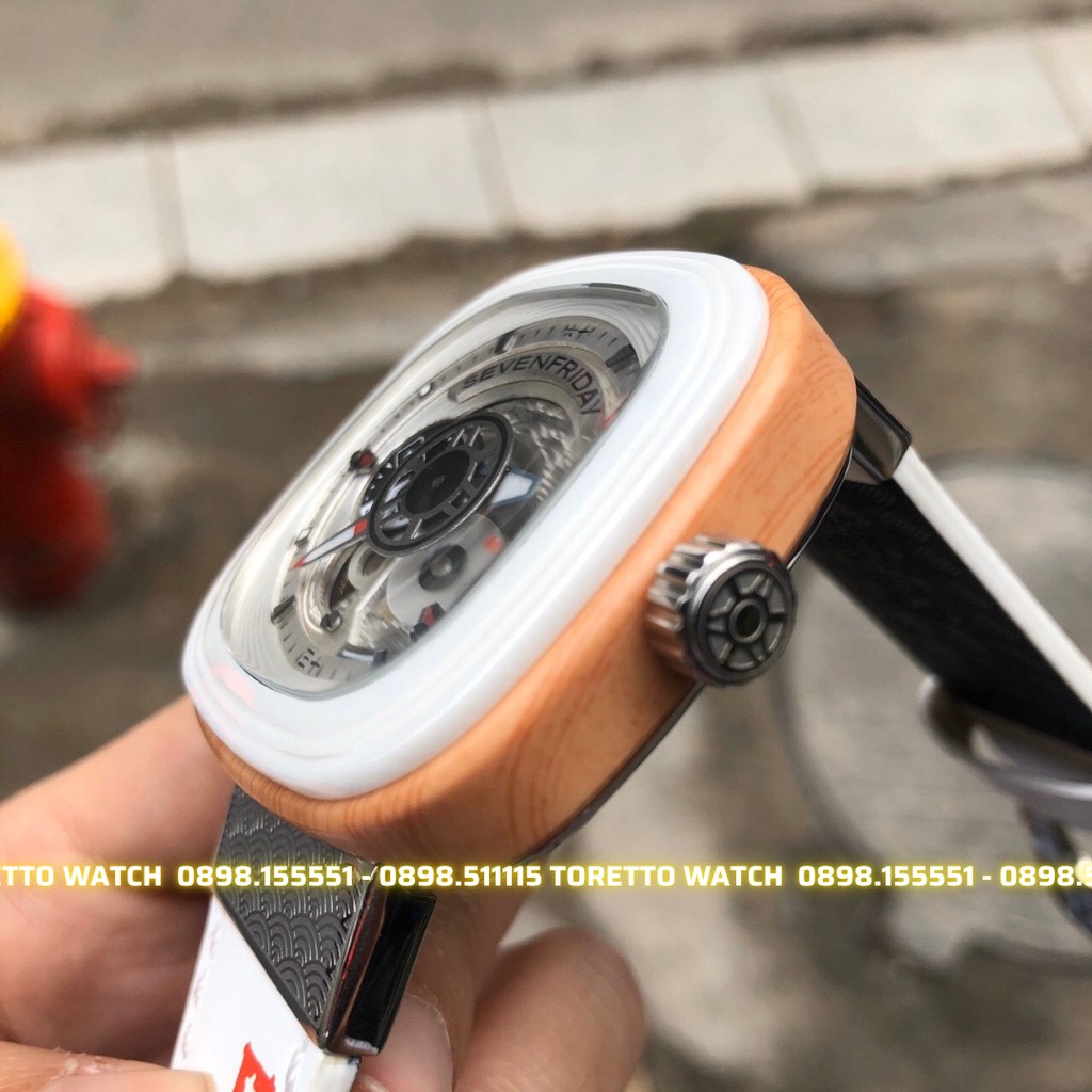 Đồng Hồ Nam  - Automatic - Hộp Gỗ, Sách, Thẻ Bảo Hành, Khăn, Dây Cao Su Cao Cấp Tặng Kèm