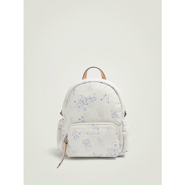 TNS-Balo mini hoa tím xanh dễ thương Parfoiz backpack in flower