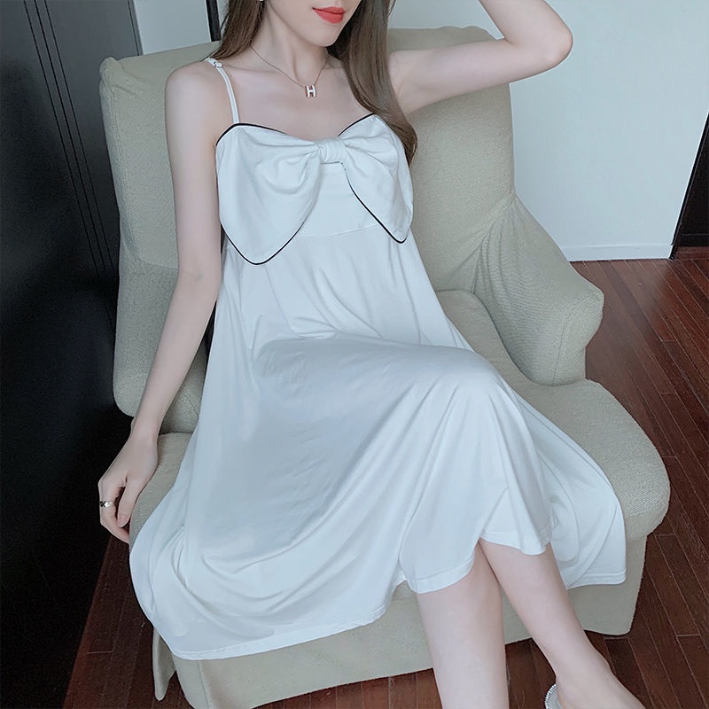 Đầm ngủ hai dây dáng rộng phong cách Hàn Quốc thời trang mùa hè mới cho nữ