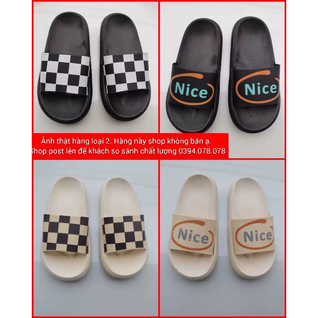 - Dép bánh mì caro siêu hot 2022