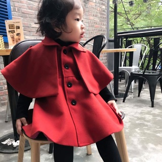 Áo váy choàng dạ cho bé gái