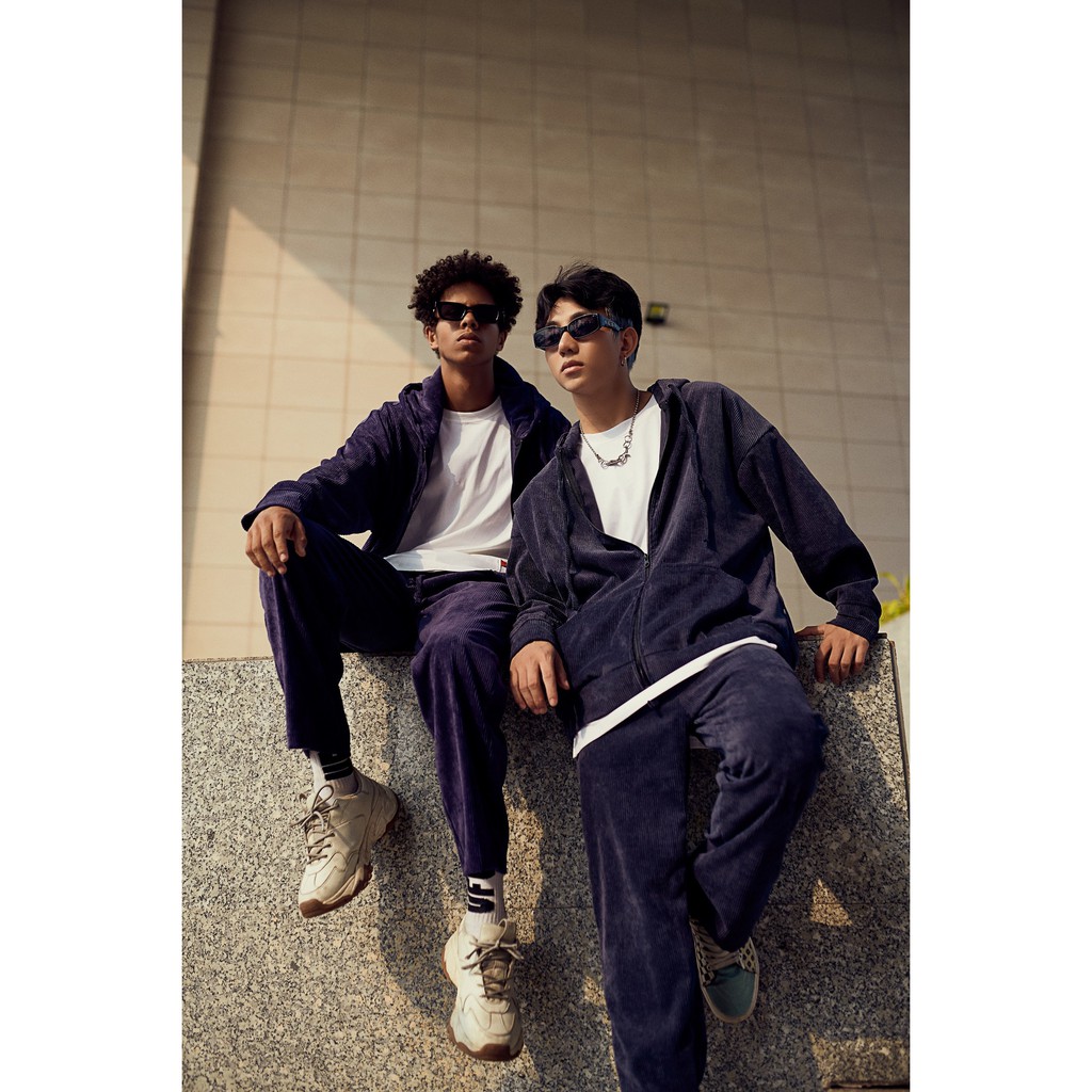 Bộ Set ZOMBIE® Corduroy Tracksuit  - Purple