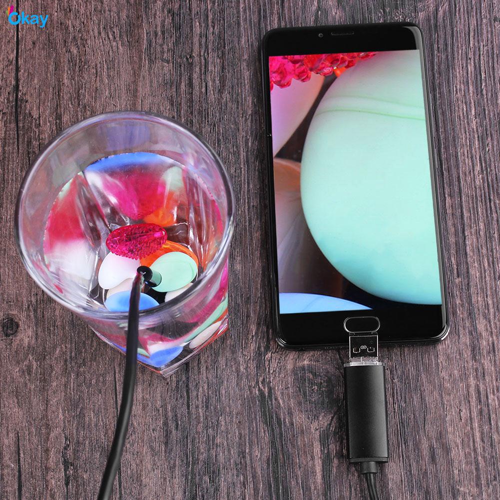 Dây Camera USB 5M 7mm 6leds cho Android OTG Nội Soi