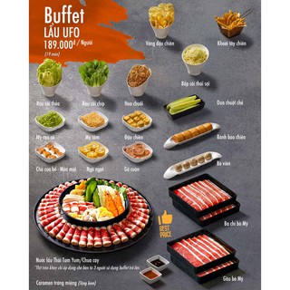 Toàn Quốc [E-Voucher] 03 code tương ứng 3 người ăn Buffet Lẩu trên đĩa bay khổng lồ Nhà hàng Food House
