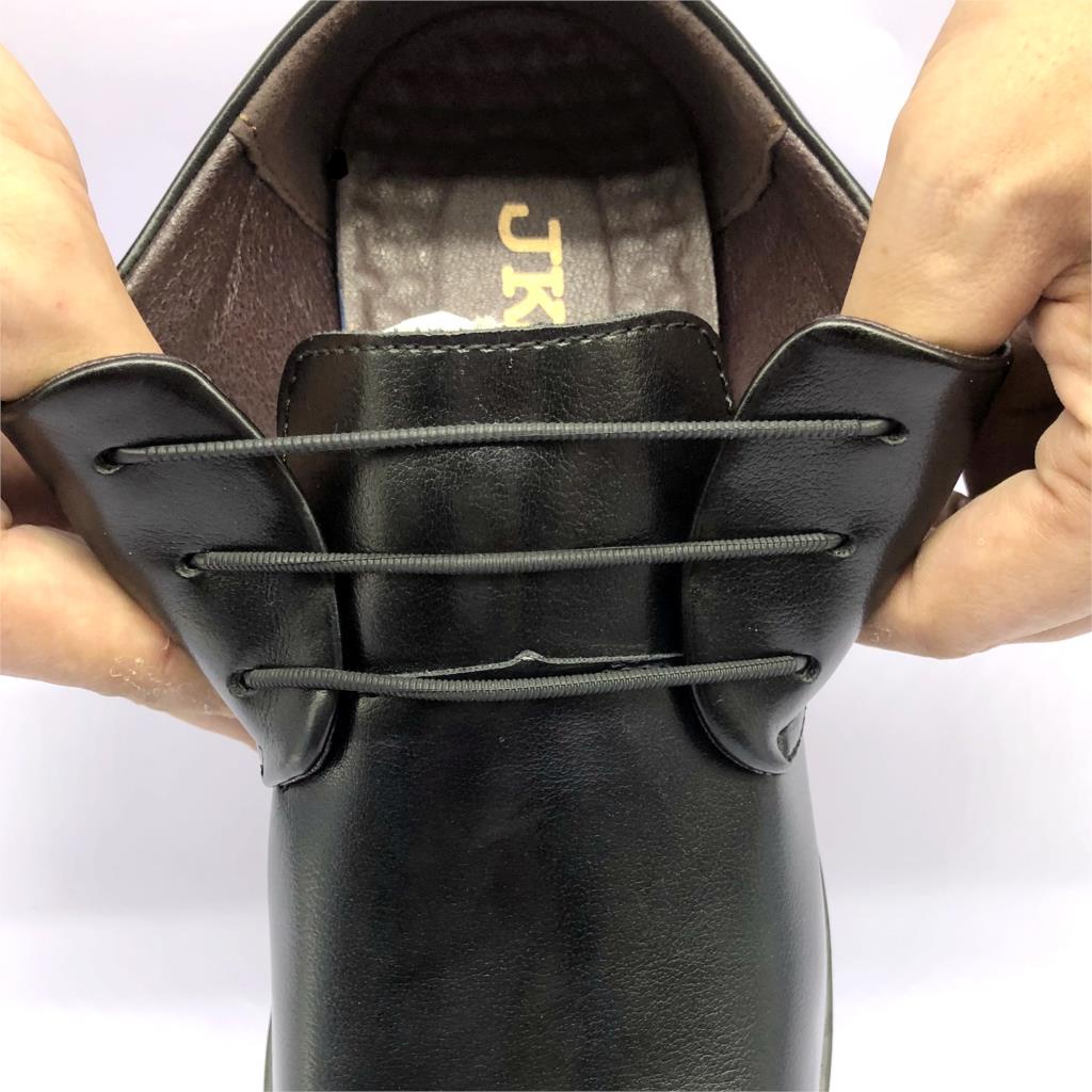 Set 12 Dây Giày Cao Su Silicone Co Giãn Phối Da Thời Trang Cho Nam