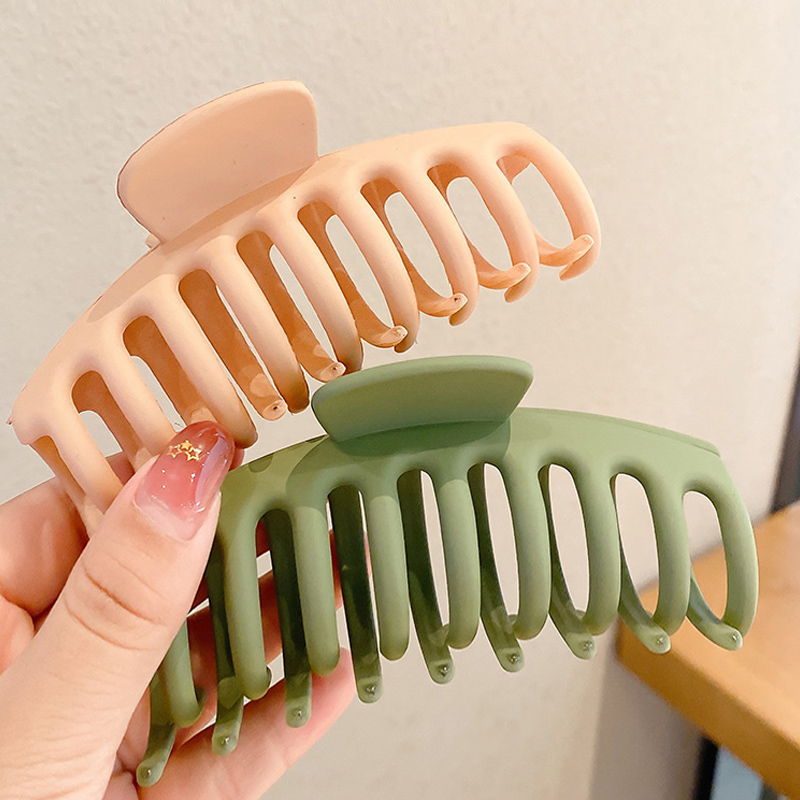 Kẹp tóc bằng nhựa acrylic màu sắc thời trang Hàn Quốc