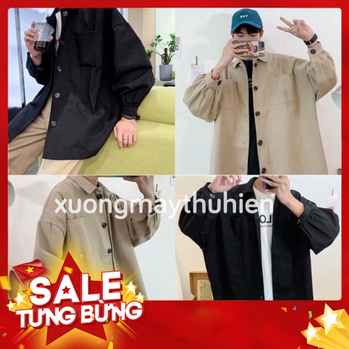 -Hàng nhập khẩu ÁO KHOÁC KAKI NAM NỮ TAY BỒNG 2 TÚI STYLE ULZZANG CÁ TÍNH/ ÁO KHOÁC ĐÔI / ÁO SƠ MI NAM NỮ Liên hệ mua h