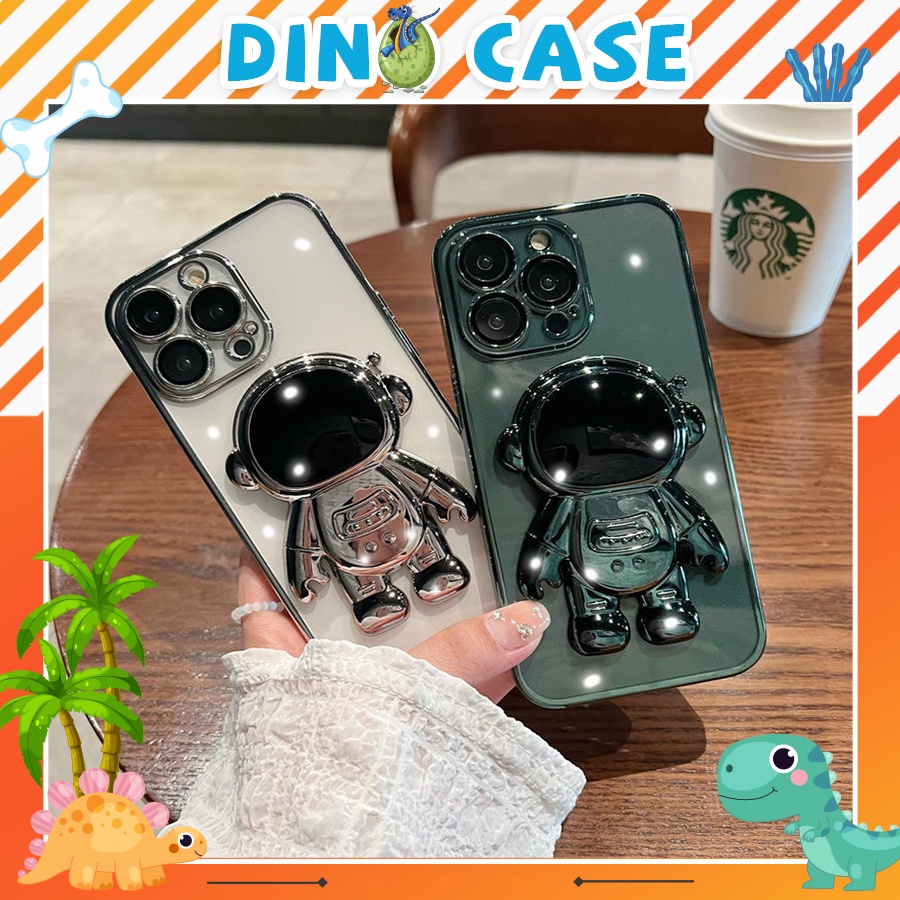 Ốp lưng iPhone kèm giá đỡ iPhone phi hành gia 7plus/8plus/x/xs/11/12/13/pro/max/plus/promax