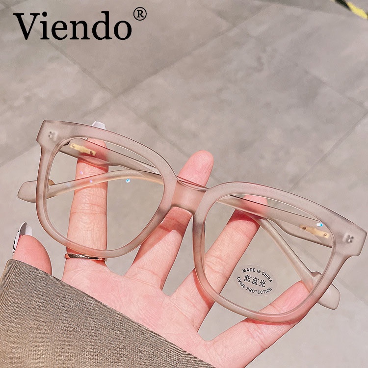 Kính mắt VIENDO tròng đổi màu chống ánh sáng xanh độ cận cắt theo yêu cầu gọng màu sắc thời trang unisex