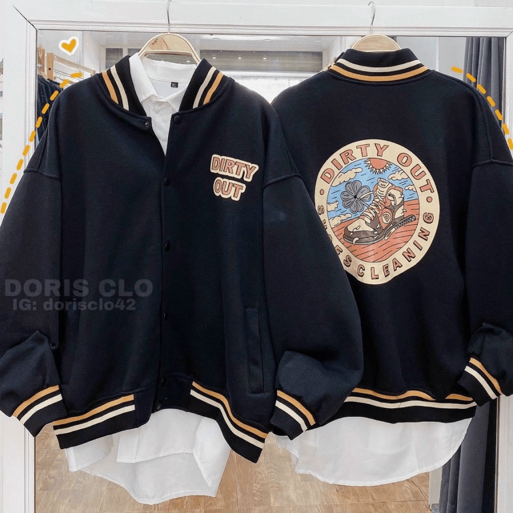 Áo khoác nỉ cardigan form unisex chất vải dày mịn dễ phối đồ In Họa Tiết 2 mặt Cực Hót TrendTP [NewUnisex]