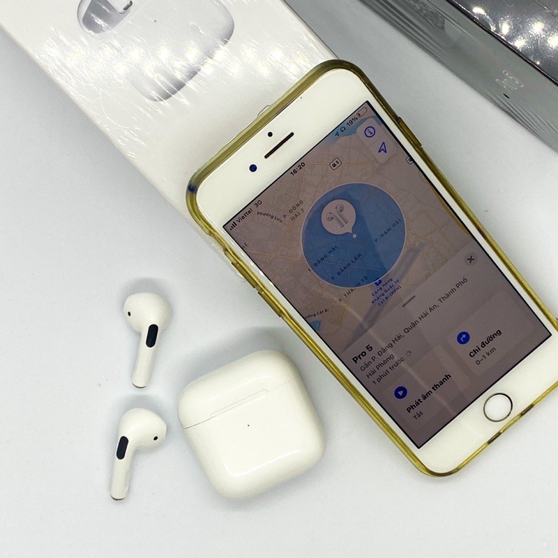 Tai Nghe Bluetooth Airpod Pro 5 Kết Nối Không Dây Với Oppo Iphone Samsung Xiaomi