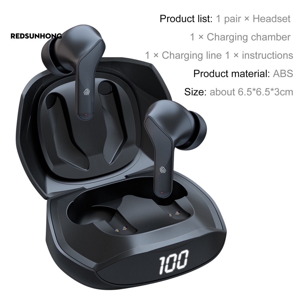 Tai Nghe Thể Thao Nhét Tai Bluetooth Không Dây Màn Hình LED Kỹ Thuật Số Chống Ồn Thông Minh Phong Cách Thể Thao 5.2