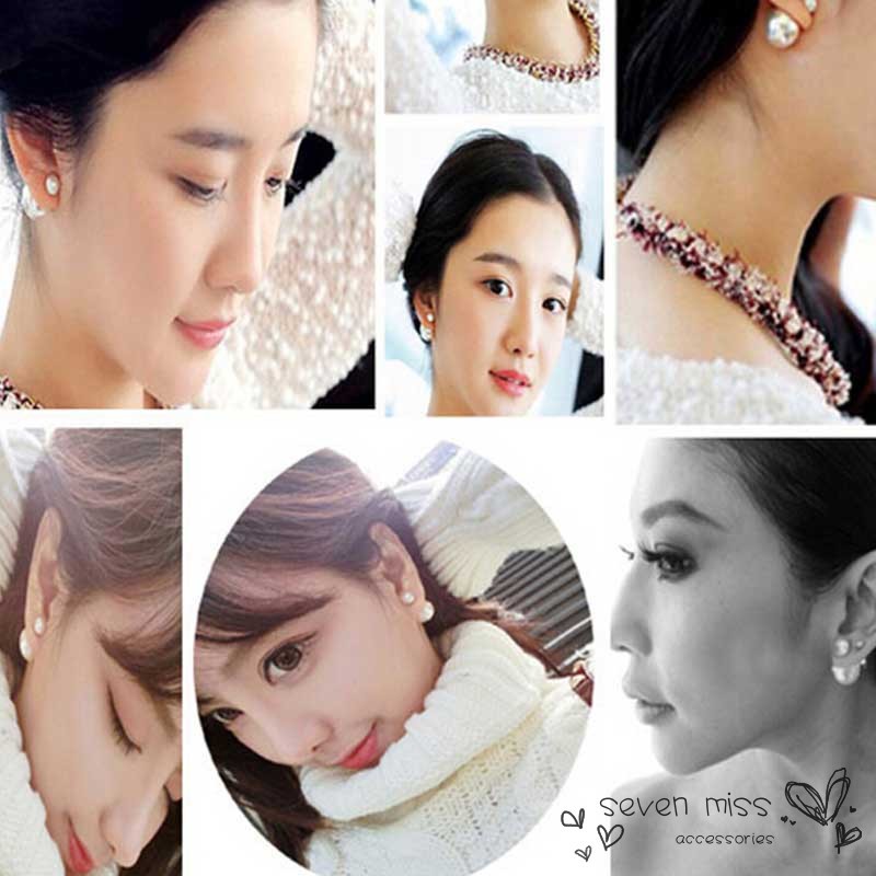 Khuyên tai đính ngọc trai thiết kế thanh lịch dành cho nữ