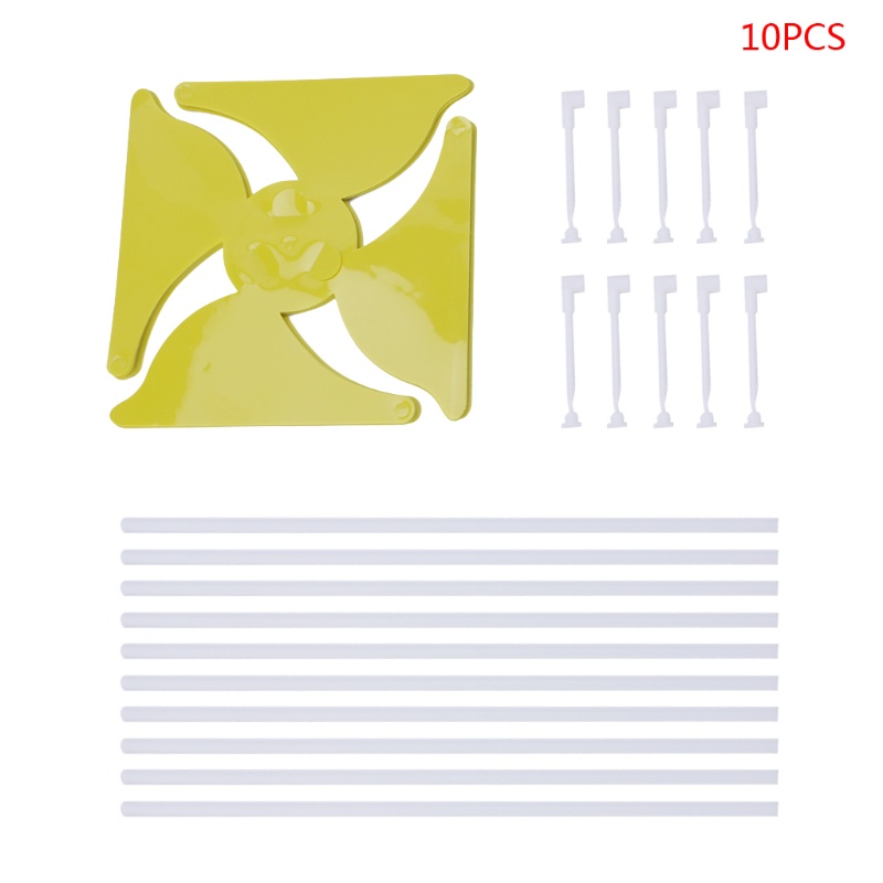 Set 10 Chong Chóng Gió DIY Trang Trí Sân Vườn Ngoài Trời