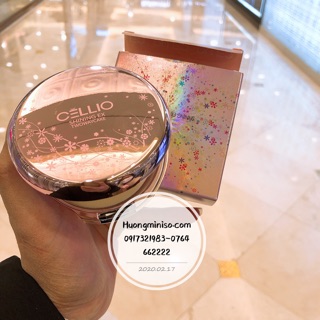 PHẤN PHỦ  Cellio Ex Collagen Twoway Cake SPF 30- KÈM LÕI