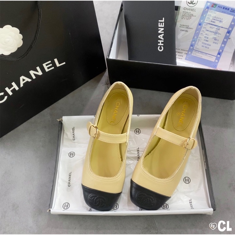 Giày cao gót vuông 3 phân cao cấp 2 màu