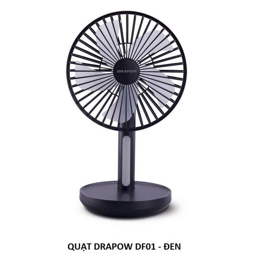 Quạt Để Bàn Thông Minh XIAOMI SOLOVE F5 desktop fan và quạt DRAPOW DF01 mini có đèn led cho văn phòng gia đình nhỏ gọn