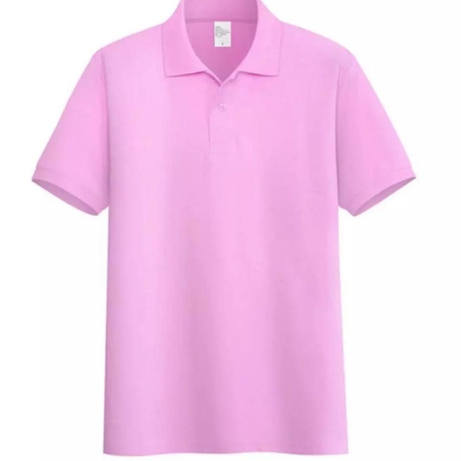 ✉ Áo Sơ Mi Trơn - Áo Sơ Mi Polo Hồng Baby Cho Nam | Áo Thun polo Ngắn Tay Thời Trang Trẻ Trung Cho Nam | Bán Buôn Áo Sơ Mi Đồng Phục Trơn 002