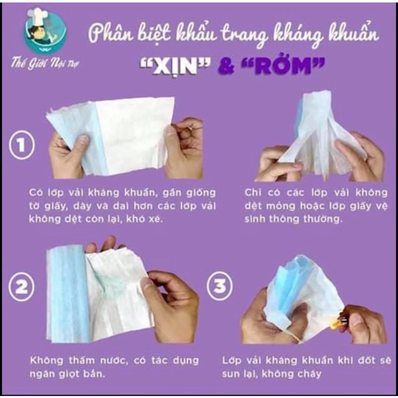 Khẩu Trang Y Tế FREESHIP Khẩu Trang 4 Lớp Kháng Khuẩn GHP MASK (hộp 50 cái Màu Trắng)