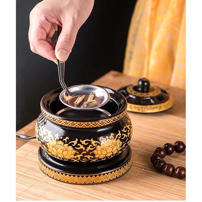 Lò xông - Lư xông trầm điện Size to, có hẹn giờ
