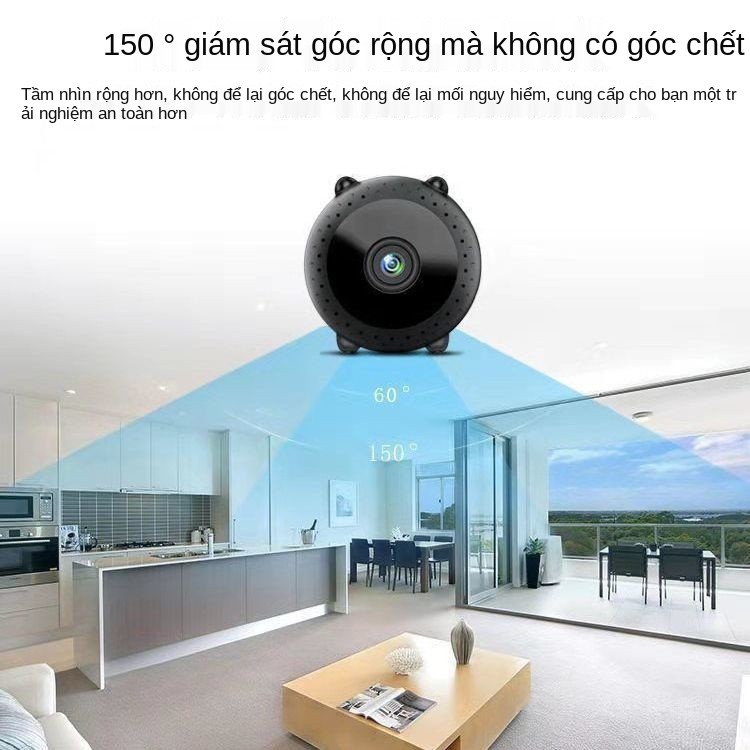 ❐Camera giám sát không dây gia đình với điện thoại di động điều khiển từ xa Camera quan sát ban đêm WiFi trong nhà và ng