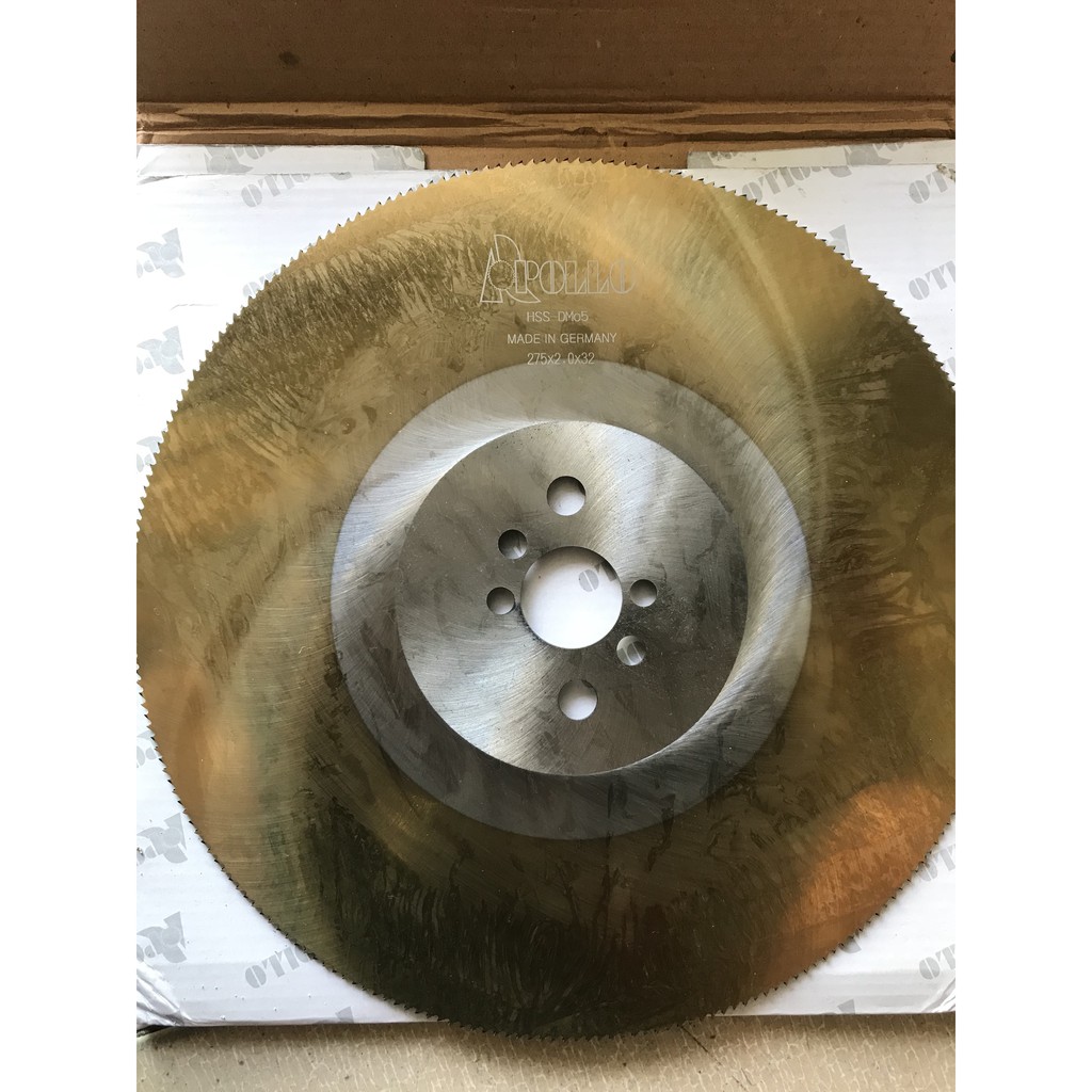 Lưỡi cắt thép gió - Lưỡi Hợp Kim 275 APOLLO - Dòng Máy Tua Chậm 120 r.m - Cắt Không Bavia