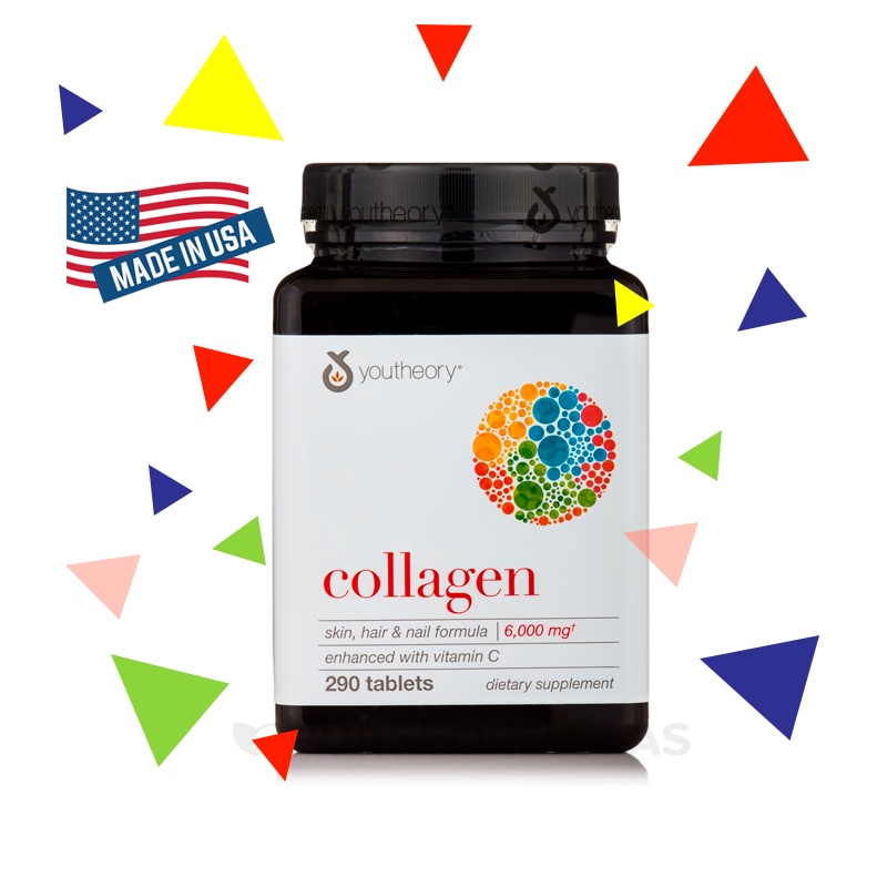Viên Uống Collagen Youtheory 6000 mg 290 viên [hạn ngẫu nhiên năm 2025]