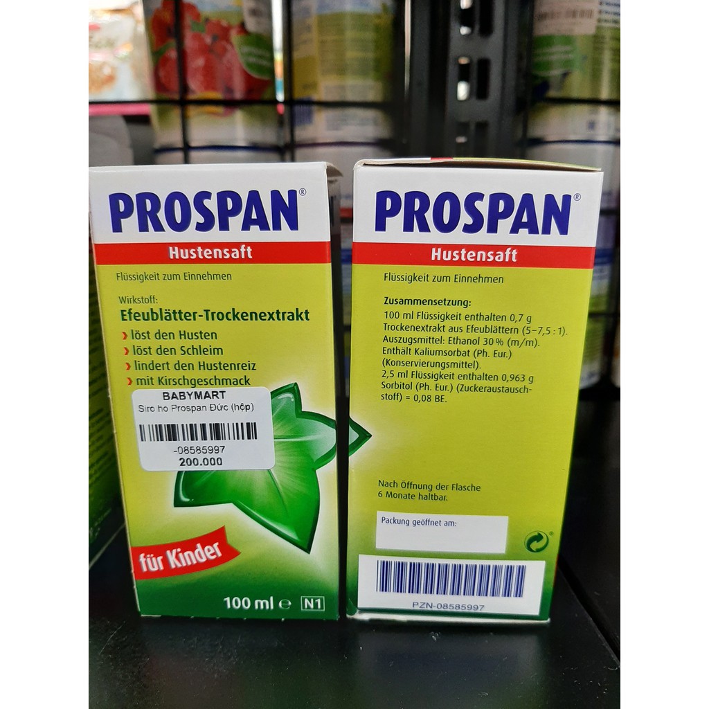 Siro ho Prospan Đức 100ml