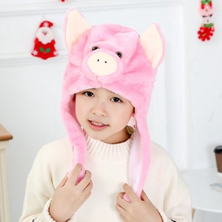 Mũ len lông dạ đầu thú cưng (Thỏ, Heo Khỉ, Cáo, Chuột, Gấu trúc, Ngựa, Hổ) đáng yêu