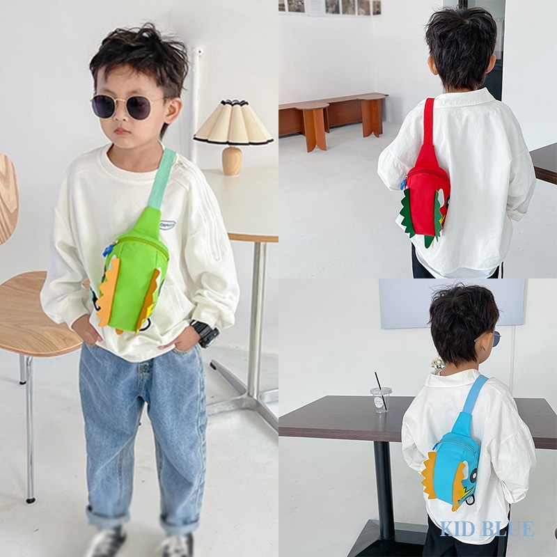 Túi Đeo Chéo Siêu Nhẹ Hình Khủng Long Dễ Thương Cho Bé