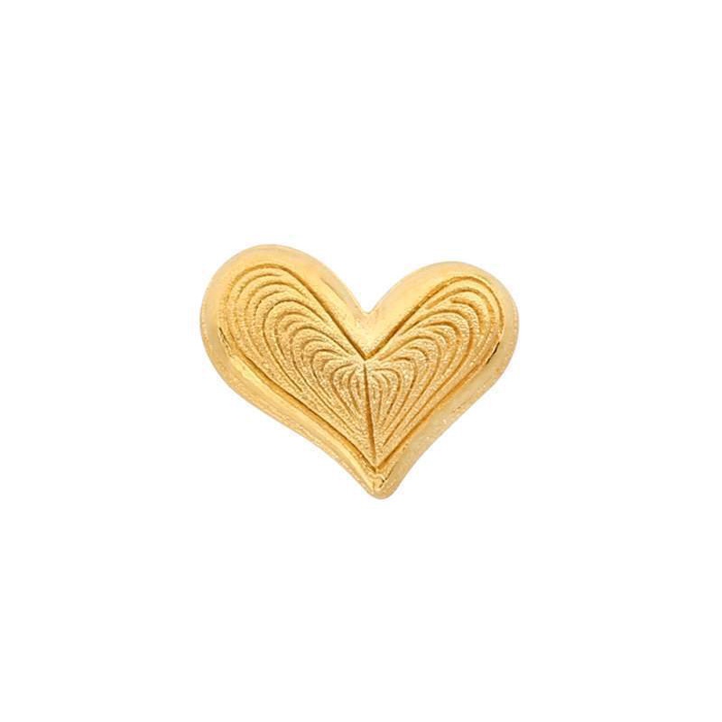PRIMA Bông Tai Vàng 24K - BST Mono Chic - Trái Tim Nữ tính - 111E3574 (1 chiếc)