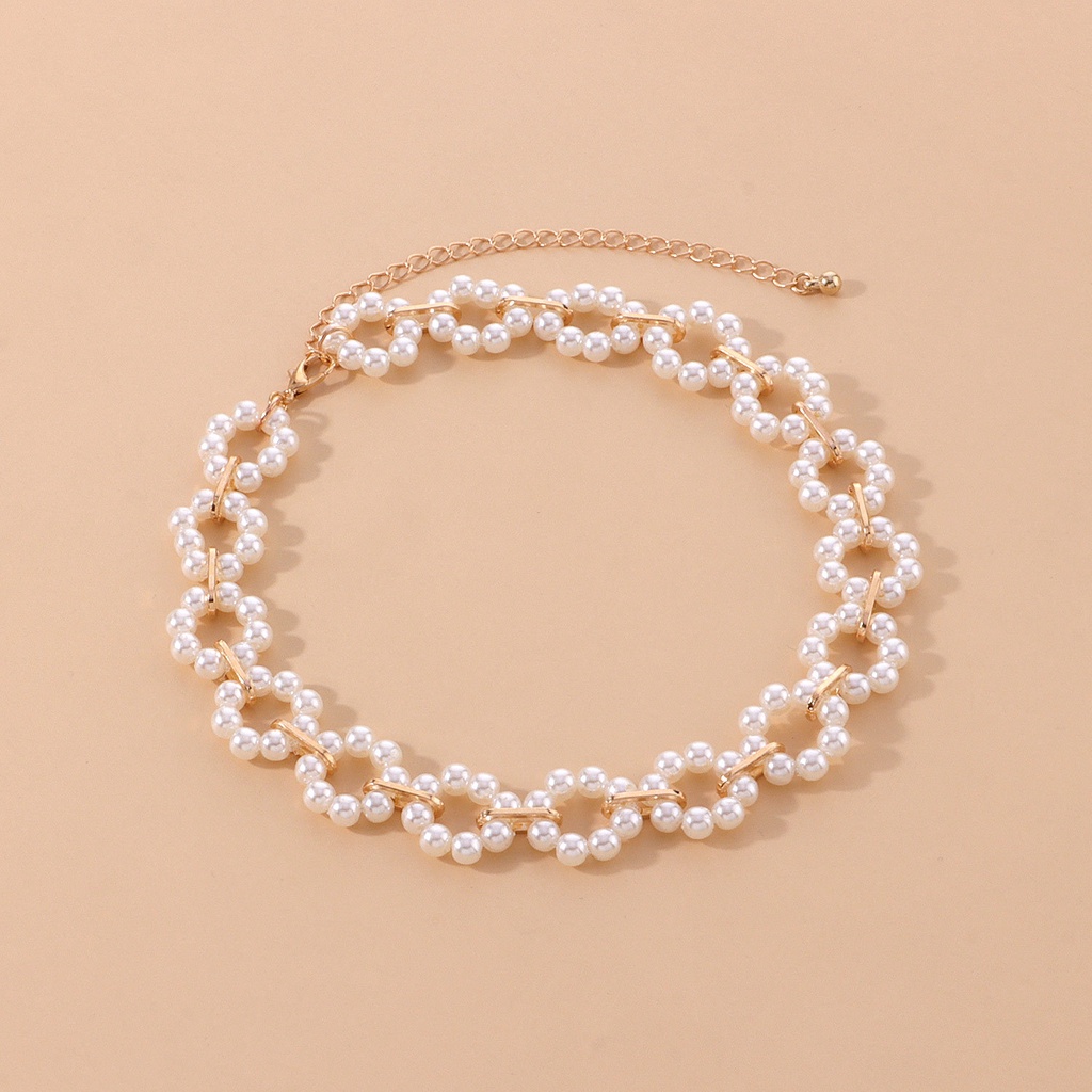 (0291) Vòng Cổ Choker Hoa Ngọc Sang Trọng Nữ Tính Phong Cách Hàn Quốc