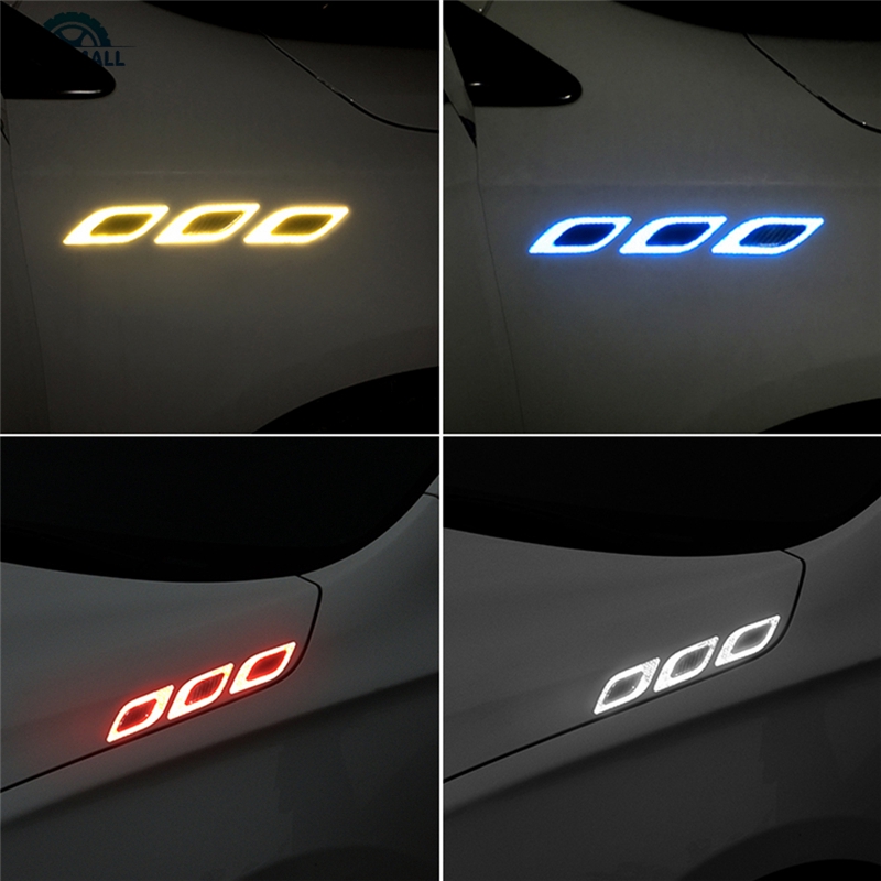 Set 6 miếng dán phản quang chống trầy chuyên dùng cho xe hơi / xe máy