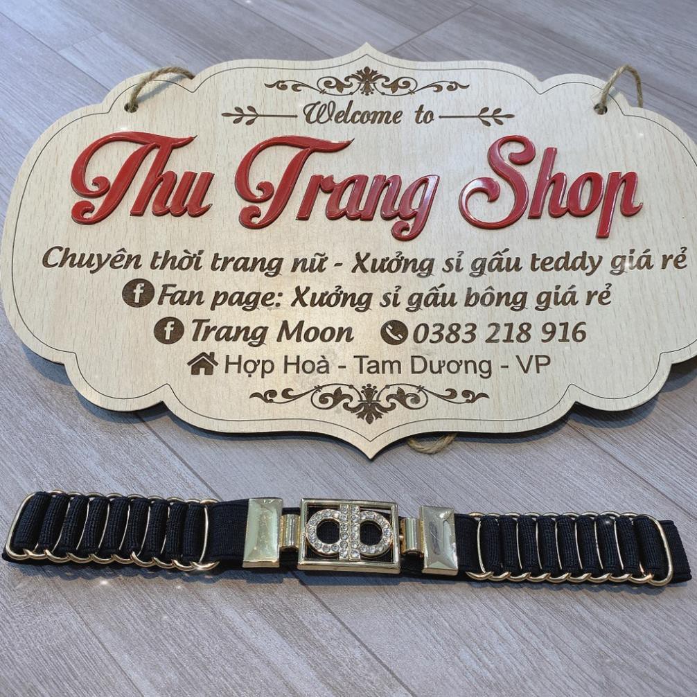Đai váy đính đá thời trang, nịt đầm bản 3cm