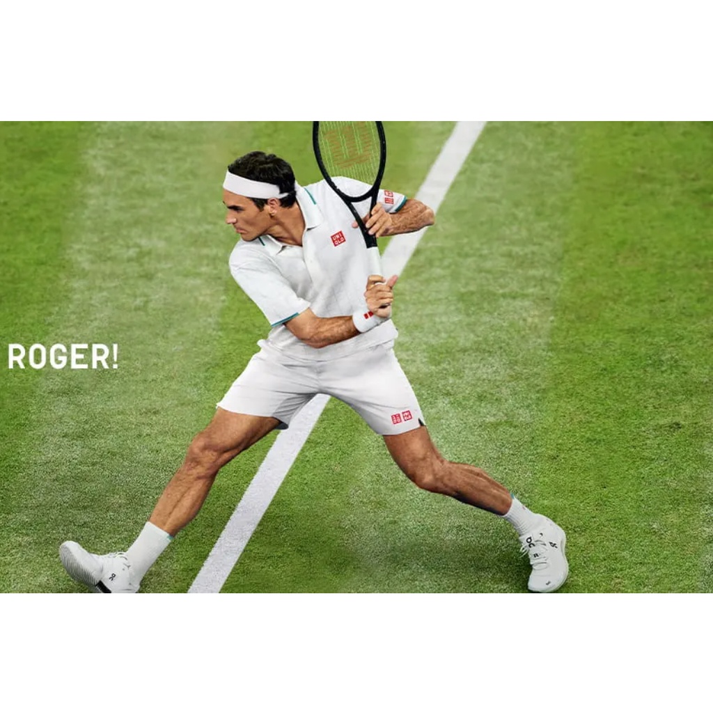 Phụ Kiện Quần Áo Tennis UNIQLO Federer Wimbledon RF UNIQLO
