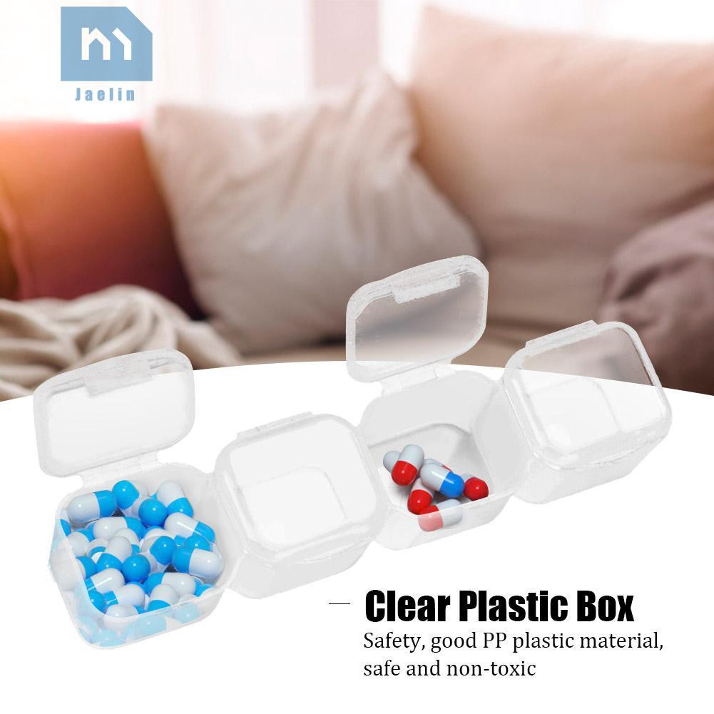 Hộp nhựa trong suốt đựng thuốc/ trang sức tiện lợi