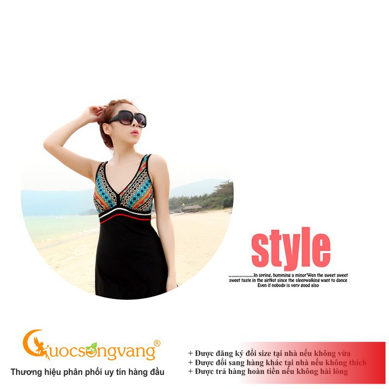 Váy đầm bơi liền thân váy đi biển liền quần bigsize màu họa tiết GLSWIM024 - Hàng nhập khẩu | BigBuy360 - bigbuy360.vn