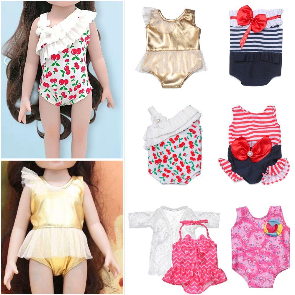 Bộ Đồ Bơi Họa Tiết Hoạt Hình Đáng Yêu 18Inch Dành Cho Búp Bê