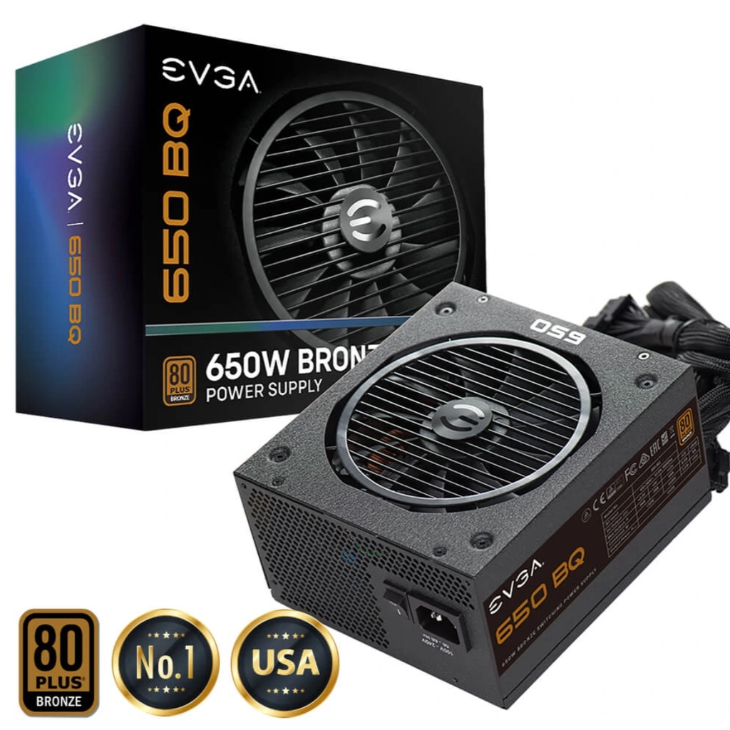 Nguồn Máy Tính EVGA 650 BQ – 80+ BRONZE 650W – Semi Modular