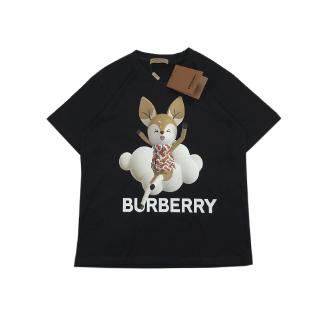 Áo Thun Ngắn Tay In Chữ Burberry Thời Trang Dành Cho Cả Nam Và Nữ