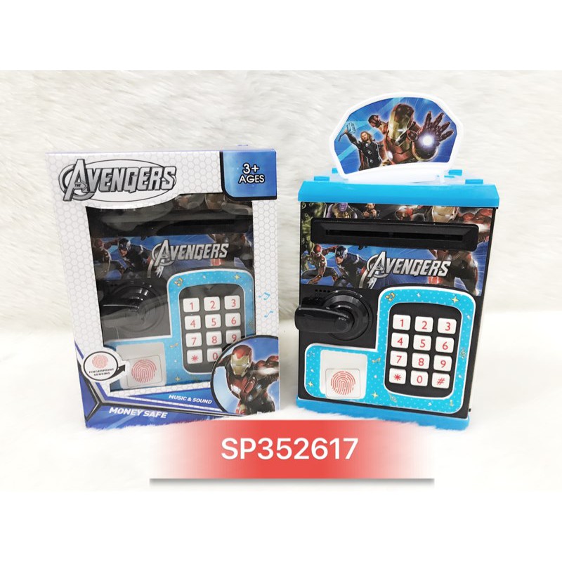 Hộp máy rút tiền ATM pin Avengers vân tay W3002AG , Kitty W3002HK (hộp)