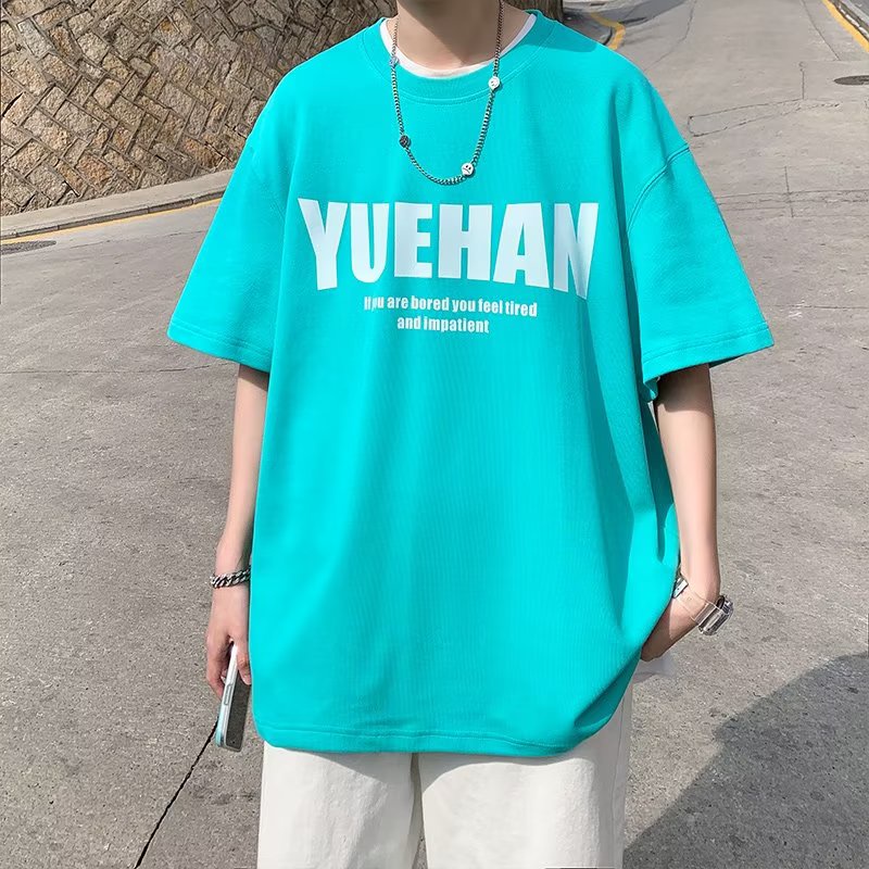 Áo Thun Tay Ngắn Dáng Rộng In Chữ Phong Cách Hip Hop Thời Trang Mùa Hè Cho Nam Và Nữ size M-8XL