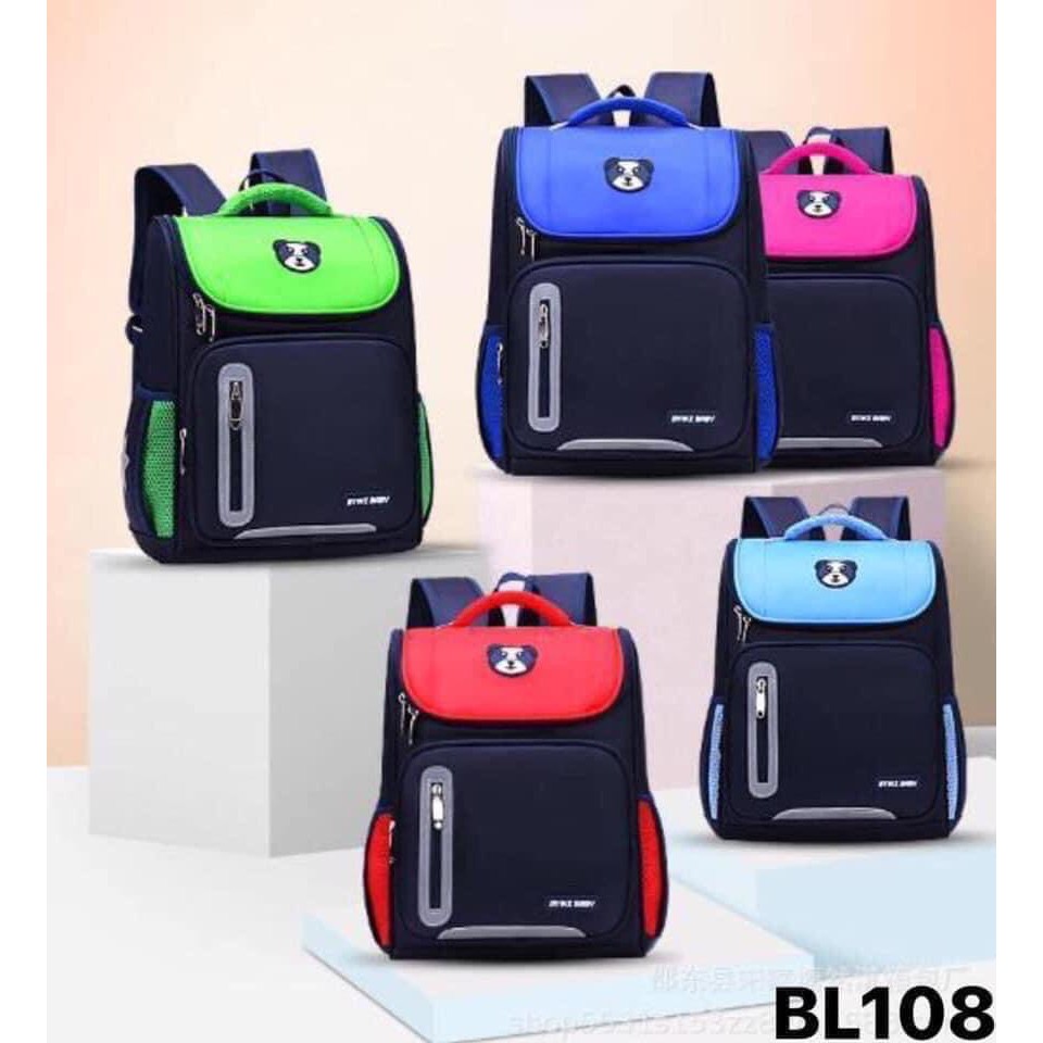 (SIZE TO) BALO HỌC SINH, BA LÔ CHỐNG GÙ SM BABY GẤU CẤP 1 CHO BÉ HÀNG CÓ PHẢN QUANG, CHỐNG THẤM NƯỚC- giadungsieure